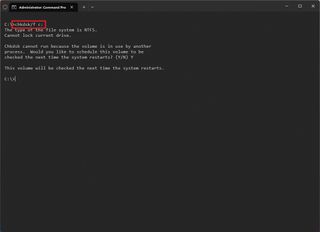 Check disk command