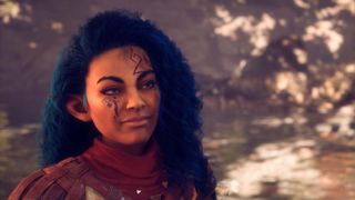Dragon Age: The Veilguard preview &mdash; Rook smiling.