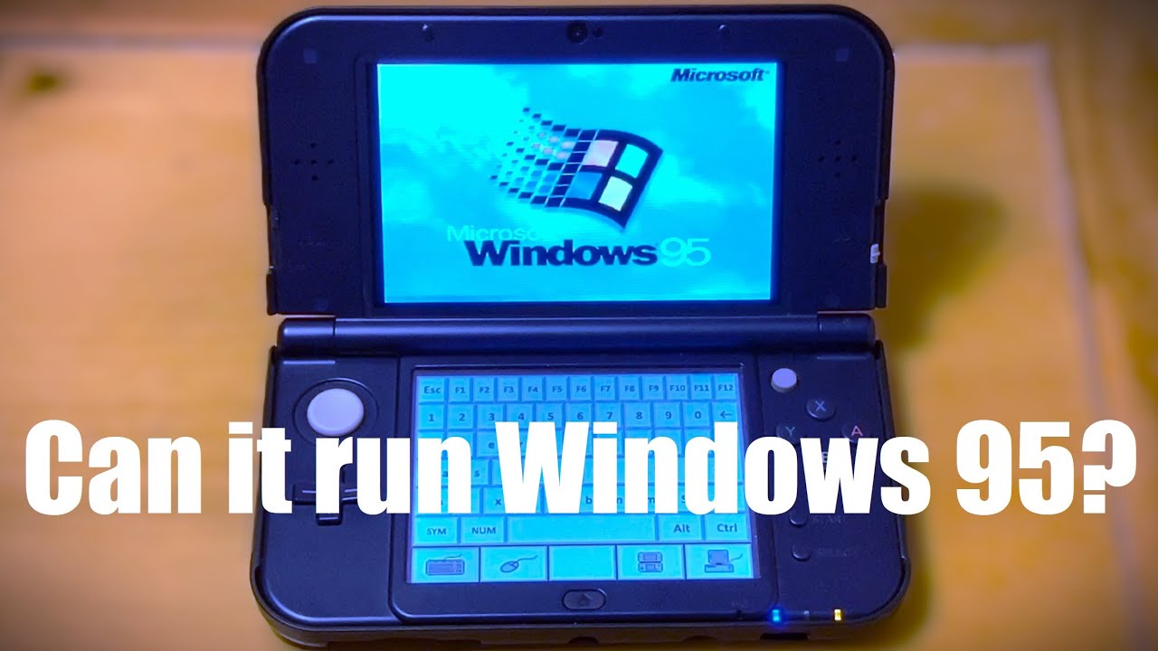 Installing Windows 95 on a 3ds and Trying to Make Music with it - YouTube